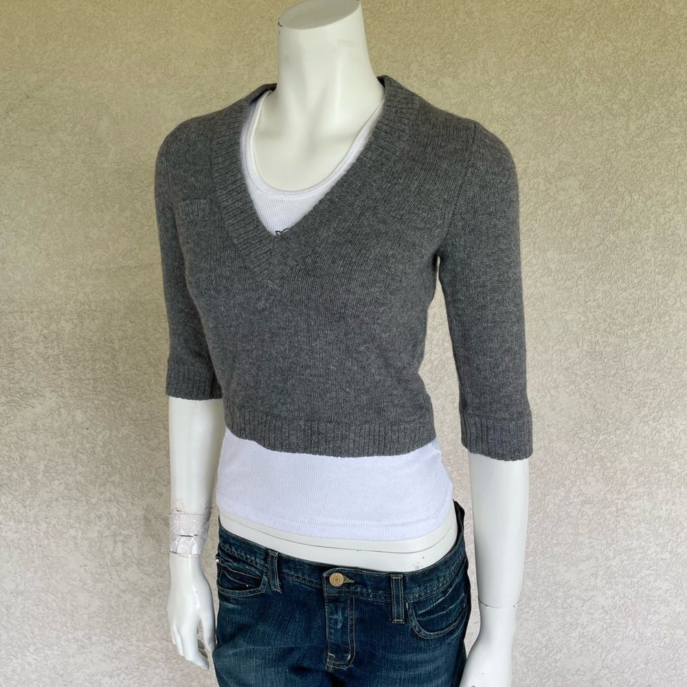 YA-YA Secretary Mini V Sweater